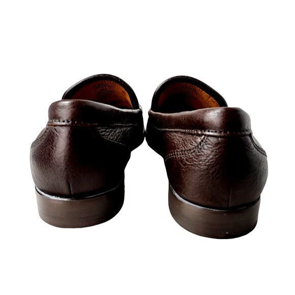 Coach Men\'s Size 8 Thomas Brown Pebbled‎ Leather Slip On Loafer Minimalist # 555 main image 10